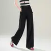 Jeans Retro de Pierna Ancha Estrecha Azul Oscuro para Mujer, Nuevos Pantalones Rectos de Cintura Alta de Moda Primavera/Verano 2026