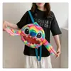 Bolso Bandolera de Tacón de Aguja de Regalo Dibujo Animado Lindo Oso de Peluche Estilo Coreano Niña Felpa Portátil Bolso de Hombro