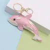 Nuevo Llavero de Cuero de Ballena y Delfín Animal Marino, Colgante de Delfín, Ballena y Tiburón, Accesorio de Llavero para Coche