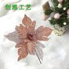 Decoraciones Navideñas de Flores Artificiales Guirnalda Rosa de Terciopelo para Árbol de Navidad Decoración Cabezas de Flores Artificiales al por Mayor Cabezas de Flores de Navidad