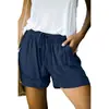Amazon Wish Shorts Casuales para Mujer Verano 2025 Nuevo Estilo Europeo Cintura Alta Lazo Sueltos Pierna Ancha Pantalones