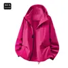 Chaqueta de trabajo impermeable y a prueba de viento para exteriores, unisex, adecuada para primavera y otoño, para senderismo, uso casual, moderna, versátil y elegante