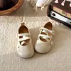 Sapatos de couro para meninas, sapatos de princesa estilo coreano para crianças, novo modelo outono 2026, sapatos para bebês meninas, sapatos de dança com sola macia para meninas