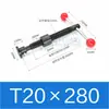 Juego de husillo de bolas tipo T Accesorio Tornillo trapezoidal Husillo de bolas trapezoidal Maquinaria para carpintería Abrazadera para husillo de bolas