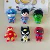 Llavero Dinámico de Dibujos Animados de Pequeño Héroe de Marvel Colgante para Mochila Escolar Colgante de Muñeca de Resina Colgante para Bolso con Corazón de Niña Lote