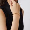 Vietnam ouro pulseira fina Mobius latão banhado a ouro Pulseira feminina de design aberto lote de fabricante de pulseiras