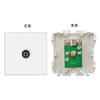 Accesorios de enchufe de interruptor de pared tipo 86 transfronterizos, marco de vidrio blanco y 52 módulos funcionales se pueden combinar libremente
