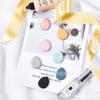 Mini mascarilla correctora con punta de dedo, mini hojaldre de pan al vapor, esponja de poliuretano para detalles de dedos BB