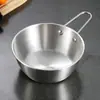 Aço Inoxidável 304 Tigela Coreana para Vinho de Arroz Doméstica com Alça Tigela de Vinho Tigela Shera Tigela Dourada para Kimchi Tigela Espessa para Cozinhar