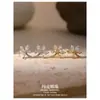 Aretes de Cobre Perla Brillante Set de Joyería Hoja de Arce No se Desvanecen para Mujer Lujo Ligero Gama Alta Joyería al por Mayor Transfronteriza