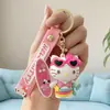 Nuevo Llavero de Gato Kt Serie Sanrio Rosa Lindo Gato Muñeco Colgante para Bolso Hellokitty