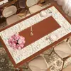 Jogo americano de mesa de jantar retrô americano, estilo vintage, à prova d'água, à prova de óleo, resistente ao calor, porta-copos para mesa de centro, modelo novo 2026 protetor de mesa