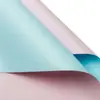 Jiemei Venta al por mayor personalizada Floristería Materiales de empaque floral Papel de flor de papel estilo europeo de dos colores Papel de regalo para ramo de flores frescas