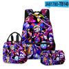 El Increíble Circo Digital Circo de Números Mágicos Mochila Escolar Mochila Bolsa de Almuerzo Estuche
