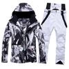 Roupa de esqui masculina espessada à prova d'água respirável prancha única prancha dupla roupa de esqui inverno neve quente equipamento de esqui