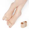 Ortesis de nailon para corrección de dedos con fibra de gel transfronteriza, separador de dedos valgo para pulgar, doble orificio