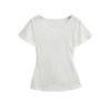 Ay1016-25 Estilo Coreano Cintura Fina Cadarço Decote V Manga Curta Camiseta Feminina Sexy Top Sexy
