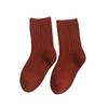 Z091 calcetines para niños al por mayor solo calcetines de moda para niños color liso doble costura calcetines para niños algodón peinado calcetines para bebé