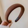 Faixa de Cabeça de Teto Alto para Mulheres para Sair, Faixa de Cabeça Elegante Versátil, Coque de Cabelo Maillard, Touca de Cabelo com Grampo