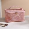 Nova Bolsa de Maquiagem de Renda Estilo Chinês para Mulheres, Bolsa de Armazenamento de Cosméticos de Grande Capacidade, Bolsa de Armazenamento Portátil para Saídas, Bonita