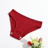 Nuevas Braguitas de Algodón Puro con Hilo para Mujer Color Sólido Cintura Baja Cómodas Transpirables Doble Capa Ropa Interior para Niñas Se Venden por Separado