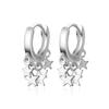 Novos brincos simples Coringa estrelas temperamento feminino personalidade brincos brincos design senso de nicho ins jóias atacado