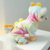 Petcircle Roupas para Cães e Gatos de Estimação Roupa de Transformação de Quatro Patas Espessa em Fleece Coral para Cães Pequenos Coleção de Roupas