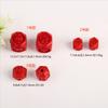 Mineral crudo cinabrio cuentas sueltas Cuatro Bestias Divinas cubo cuadrado arena roja azucarada cuentas espaciadoras pulsera DIY collar accesorios Cuentas Wenwan