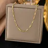 Versão coreana do design de nicho de alta qualidade corrente de clavícula de aço titânio feminina Coringa não desbota joia de temperamento de garota popular atacado