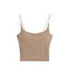 ¡Con almohadillas para el pecho! Chaleco de una pieza con banda de goma para el ombligo, ropa interior de verano para mujer, top sexy sin mangas