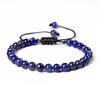 Pulseira Feminina Popular de Pedras Naturais Olho de Tigre 6mm da Amazon, Pulseira com Pingentes Tecida à Mão, Venda Quente