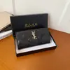 2026 Nuevo Modelo Billetera Negra Porta Tarjetas Moda Estilo Chanel Acolchada Casual Hombro Bolso Cuadrado Pequeño Clásico Ysl