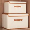 Caixa de Armazenamento de Roupas para Quarto de Grande Capacidade Caixa Organizadora de Roupa Íntima para Guarda-Roupa Doméstico com Tampa Caixa de Armazenamento para Roupas e Colchas