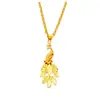 Colgante de Fénix Dorado Arena Vietnamita Latón de Imitación Chapado en Oro Cadena Doble de Ola de Agua Joyería de Moda Elegante Venta al por Mayor Suministro en Vivo