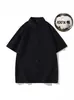 Camisa de Manga Corta de Algodón Puro Estilo Americano para Hombre, Algodón Cepillado, Engrosada, Oversize, Camisa Casual para Hombre, Corte Holgado, Talla Grande, Estilo Holgado