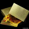 Cartas de Baralho Criativas Poker Folha de Ouro Plástico Dourado À Prova d'Água e Resistente a Dobras Poker Preto Poker Prata Transfronteiriço Em Estoque