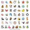 Adesivos de Grafite de Animais de Desenho Animado 50/100 Transfronteiriços Adesivos Decorativos à Prova d'Água para Garrafas de Água Adesivos Criativos de Animais Atacado