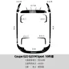 Adecuado para BMW Serie 4 Coupé G22 G23 Sport 2020+ Labio Frontal, Faldones Laterales, Labio Trasero y Kit de Carrocería Completa
