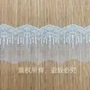 Malla Leche de Seda Encaje Soluble en Agua Bordado Francés Vela Patrón de Onda Original Accesorios para Ropa Ribete de Encaje Bordado