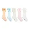 Calcetines de Malla Ultradelgados Nuevos de Verano, Calcetines de Media Pantorrilla con Lazo Grande para Niños, Calcetines Antimosquitos de Boca Suelta para Bebé, Calcetines para Bebé al por Mayor