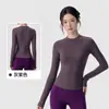 Top de manga comprida para yoga com sensação de segunda pele para mulheres, justo, modelador da cintura, camiseta fitness emagrecedora, top para treino de Pilates, esportes de corrida