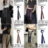 Cinturón de corbata a rayas vintage, bufanda de seda unisex, cadena de cintura versátil de nicho casual para pantalones, accesorio de bufanda para la cintura