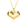 Collar con Colgante de Amor de Acero Inoxidable Europeo y Americano Accesorios Lujo Ligero Nicho Accesorios DIY Vacío Electrochapado en Oro de 18k
