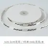 Fita de letra inglesa 1cm fita de cetim fita de seda serpentina embalagem de caixa de presente fita colorida materiais de embalagem diy