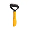 Peine para mascotas para nudos abiertos transfronterizo, peine de acero inoxidable, cuchillo para deshacer nudos de perro, peine para gatos para limpiar pelo suelto, suministros para mascotas