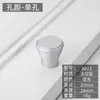 Mueble de Armario con Cajón de Mesita de Noche Minimalista Moderno Puerta de Gabinete Manija Redonda de un Solo Agujero Aleación de Aluminio Espacial Manija Pequeña