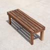 Escalón de Madera Maciza Pie de Apoyo Madera Carbonizada para Exteriores Madera Anticorrosiva Marco de Flores Escalera Suelo Balcón Marco de Flores Suculentas Camino Exterior MC