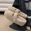 Zapatos Mary Jane suaves y elegantes con punta redonda, que cuentan con un forro afelpado, perfectos para que las mujeres los usen al aire libre en invierno.; plano, con forro de algodón y cómodo