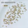 Rhinestones de Circonita Color Champán para Uñas, Mini Rhinestones Planos por Detrás, Decoraciones para Uñas, Rhinestones de Forma Irregular, Rhinestones Color Champán, Diamantes Mixtos para Uñas