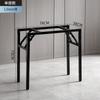 Estante de Mesa Plegable Simple Negro Estante de Mesa de Resorte Metálico Pata de Una Capa Blanco Estante de Escritorio de Oficina Plegable de Doble Capa